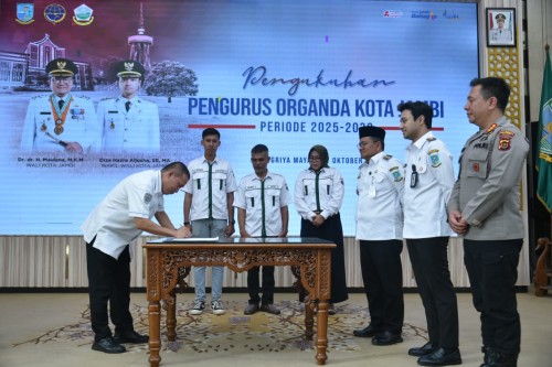 cover Tiga Tahun Vakum, DPC Organda Kota Jambi Periode 2025 - 2030 Resmi Dikukuhkan