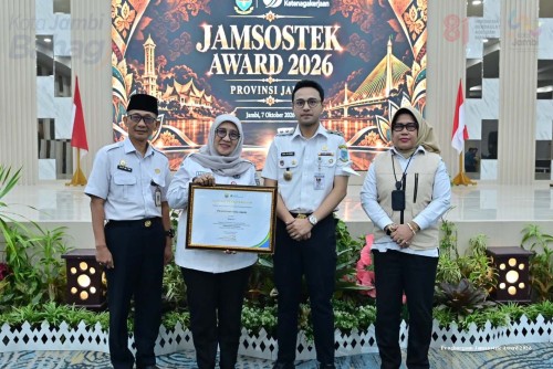 cover Komitmen Lindungi Pekerja, Pemkot Jambi Raih Juara II Jamsostek Award 2026
