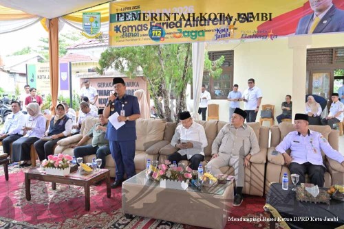 cover Dampingi Reses Ketua DPRD Kota Jambi, Wujud Nyata Kolaborasi Apik Pemkot Jambi, Pemerintah Pusat dan Legislatif