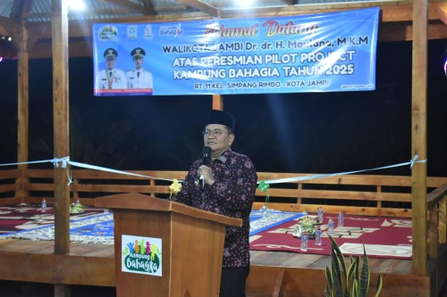 cover Wali Kota Jambi Resmikan Pendopo Bahagia, Wujud Kebermanfaatan Program 100 Juta Per RT
