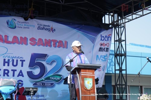 cover HUT ke-52 Perumdam Tirta Mayang, Pemkot Jambi Dorong Percepatan Perbaikan Jaringan dan Layanan Pelanggan
