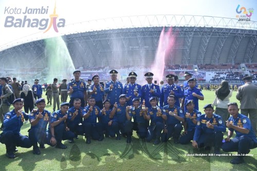 cover Tim Firefighter Kota Jambi Berhasil Raih Juara Harapan 2 Tingkat Pada Skill Competition  National