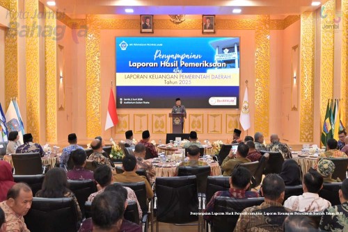 cover Kado Manis HUT Kota Jambi, Pemkot Jambi Kembali Raih WTP Kesepuluh Berturut-turut