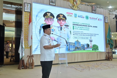 cover Wali Kota Maulana Buka Rakerda MUI Kota Jambi, Tegaskan Peran Penting Ulama Ditengah Masyarakat