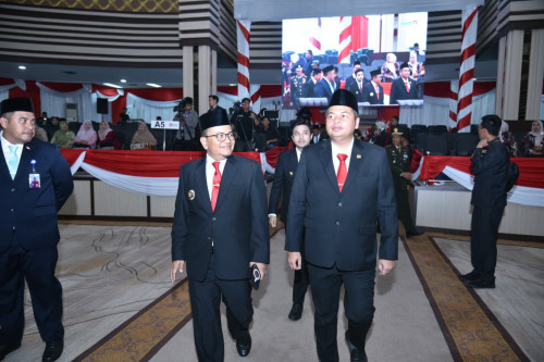 cover Wali Kota dan Wawako Hadiri Paripurna DPRD Mendengar Pidato Kenegaraan Presiden Dalam Rangka HUT RI ke-80