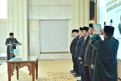 cover Lantik Pimpinan Baznas, Wali Kota Maulana Tegaskan Pemilihan Secara Objektif