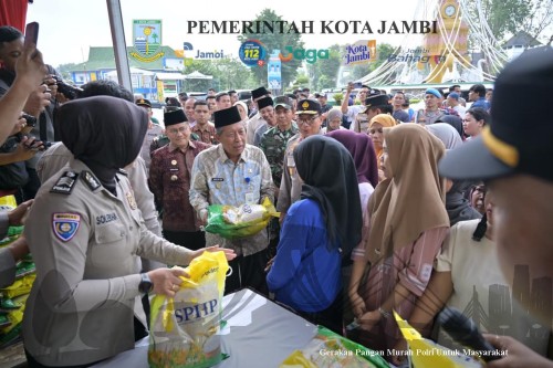 cover Wali Kota Jambi Apresiasi Gerakan Pangan Murah Polri