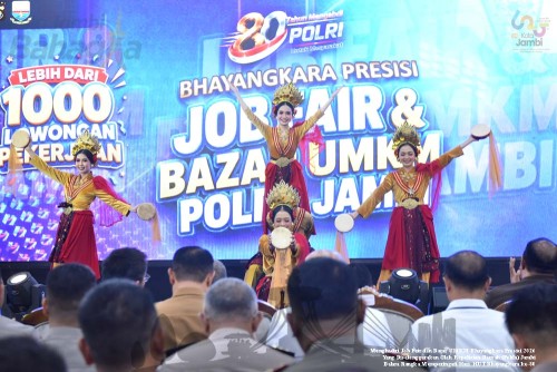 cover Wakil Wali Kota Jambi Dukung Penuh, Serta Apresiasi Job Fair dan Bazar UMKM Bhayangkara Presisi 2026