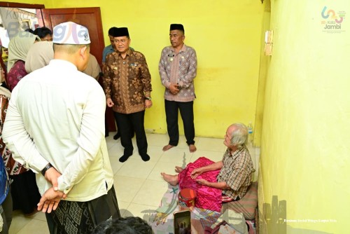 cover Bersama Masyarakat Kota Jambi, Wali Kota Maulana Pastikan Kakek Suhendi Dalam Kondisi Baik dan Tidak Terlantar