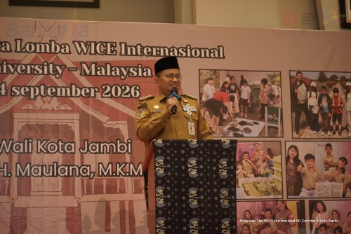 cover Wali Kota Jambi Lepas Tim World Invention Competition and Exhibition Internasional SD Xaverius 1 ke Kompetisi Internasional di Malaysia
