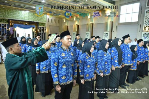 cover Lantik 43 PNS Formasi 2024, Wali Kota Tekankan Integritas dan Kinerja Berbasis Merit System