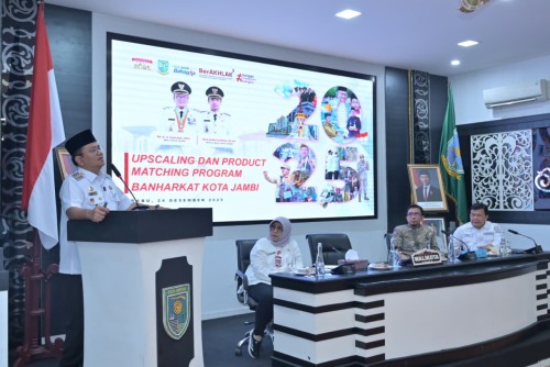 cover Komitmen Dukung Peningkatan Kapsitas UMKM, Pemkot Jambi Gelar Sosialisasi Upscaling dan Product Matching Program Banharkat