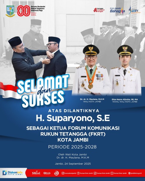 cover Lantik Pengurus Forum Ketua RT, Wali Kota Maulana Tekankan Peran Strategis Kawal Kampung Bahagia
