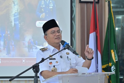 cover Wali Kota Maulana Buka Diksar Aparatur Damkar, Beri Apresiasi Peran Ditengah Masyarakat