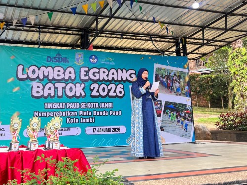 cover Ratusan Anak Usia Dini Kota Jambi Perebutkan Piala Bunda PAUD, Raih Prestasi Lewat Bermain