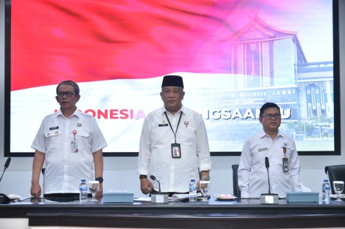 cover Sekda A Ridwan Buka Forum Satu Data Indonesia Kota Jambi Tahun 2025