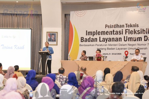 cover Tingkatkan Pengelolaan Keuangan dan Layanan Publik, Pemkot Jambi Gelar Pelatihan Gandeng Dirjen Keuda Kemendagri RI