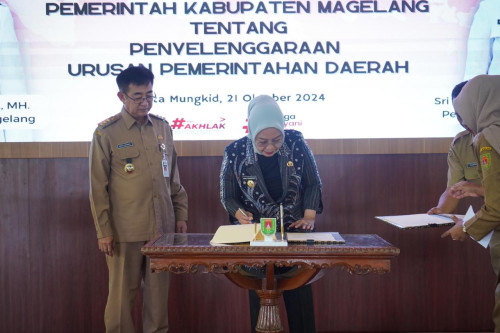 cover Langkah Kongkrit Pengendalian Inflasi, Pj Wali Kota Jambi Tandatangani Kesepakatan Bersama Dengan Pemkab Magelang