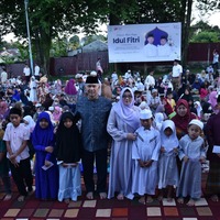 cover Akhiri Ramadan, Fasha Buka Bersama Serta Santuni 1000 Anak Yatim dan Dhuafa