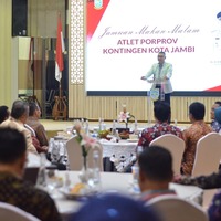 cover Juara Umum Porprov XXIII Jambi , Fasha Apresiasi dan Jamu Atlet Kota Jambi