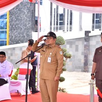 cover Wawako Maulana Pimpin Upacara Peringatan 78 Tahun PMI